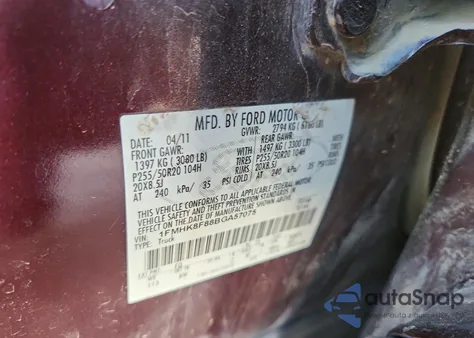 2011 Ford Explorer Limited z USA, uszkodzony, nr VIN 1FMHK8F88BGA57075